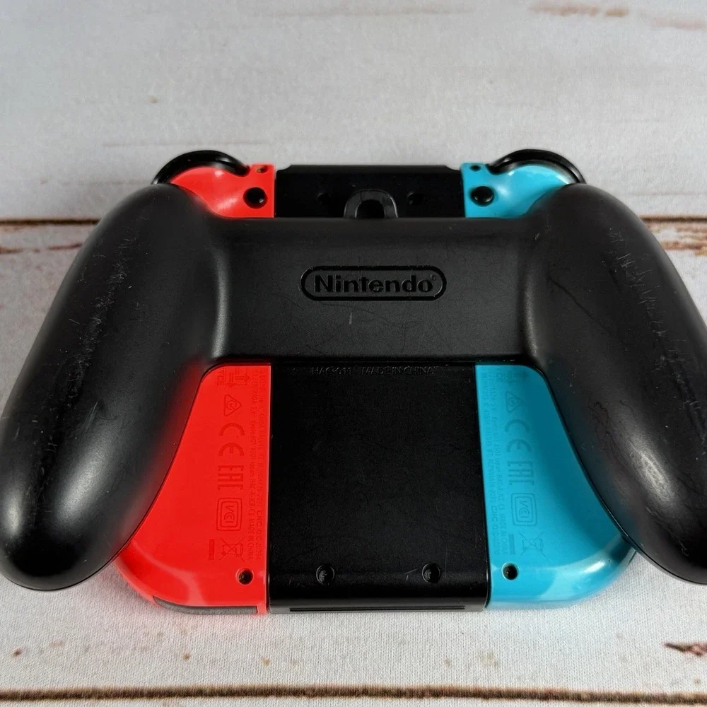 Nintendo Switch Joy-Con Controller Neon Blue Red OEM Grip